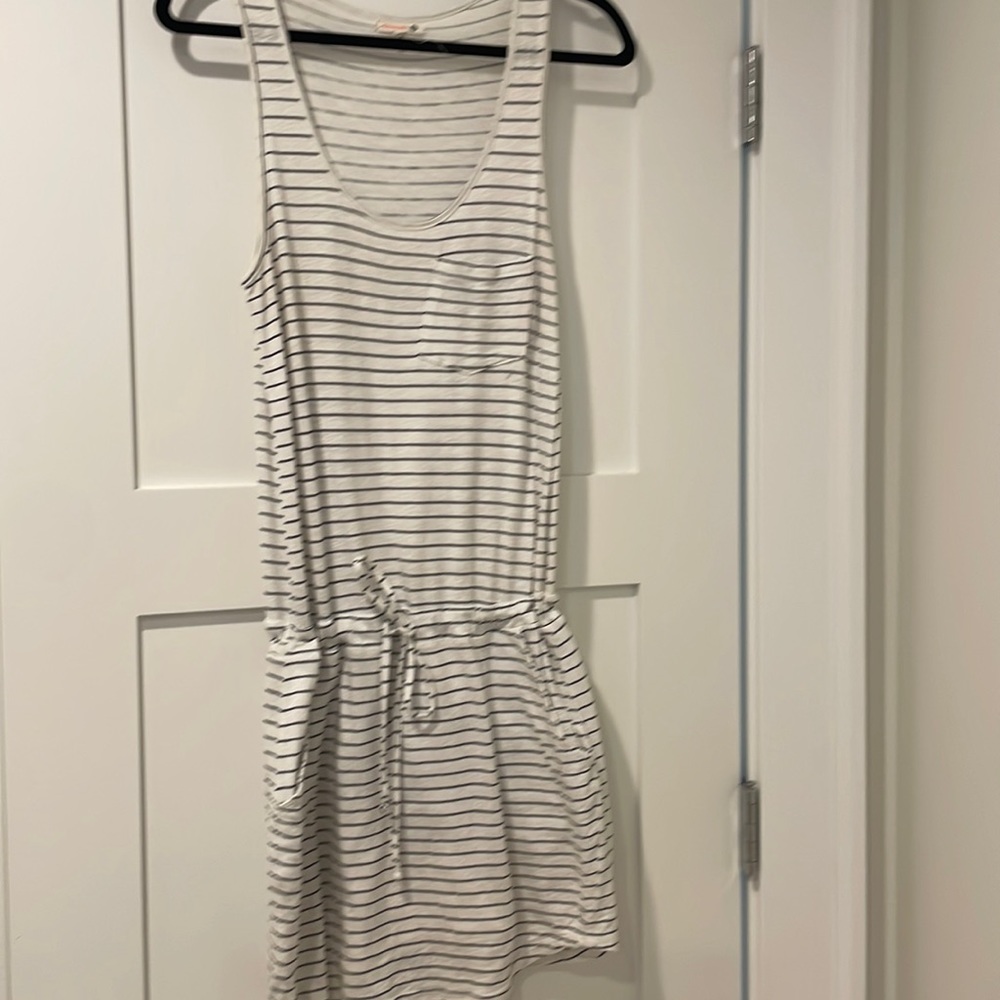 Sundry cotton drawstring waist dress